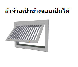 หัวจ่ายเป่าข้างแบบเปิดได้